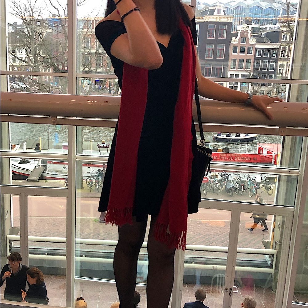 Black velvet dress – flare, minidress, sweetheart neckline, off-shoulder